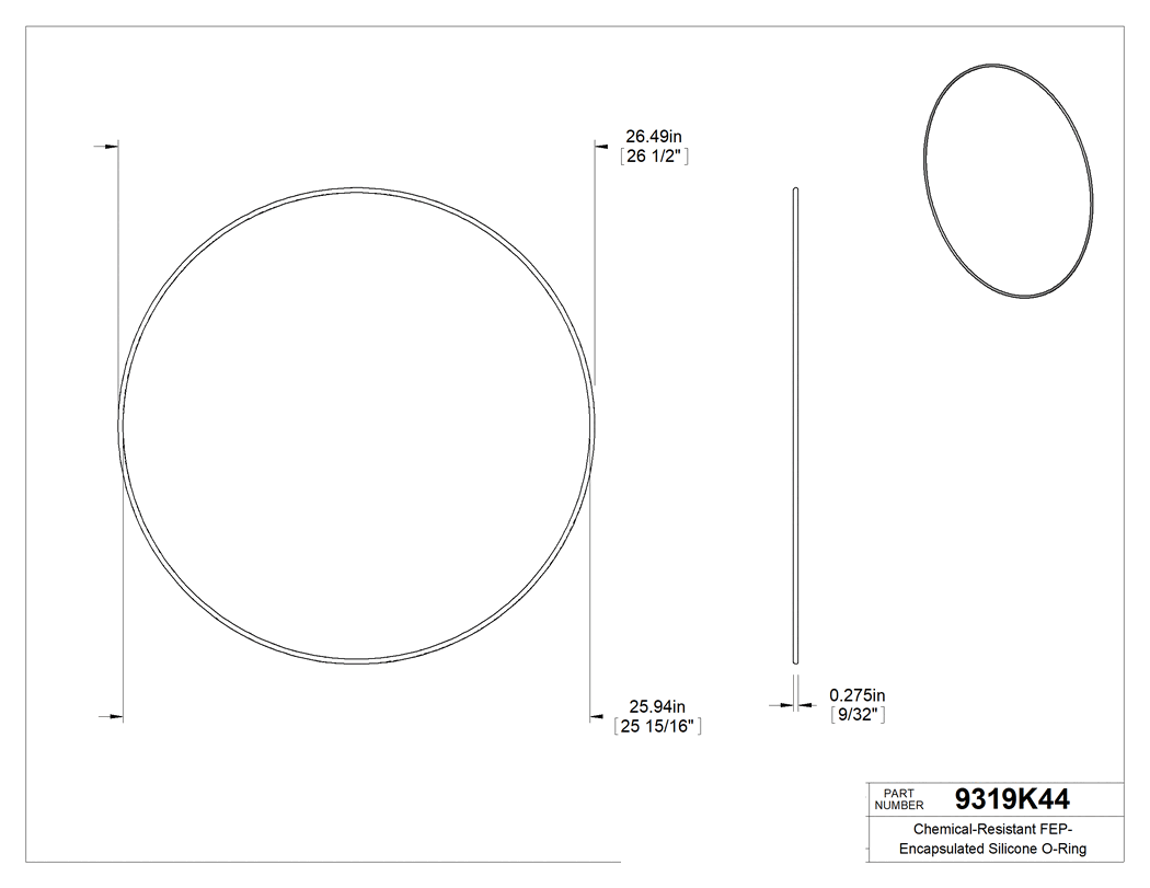 Technical drawing - 9319K44
